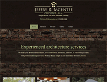 Tablet Screenshot of jeffryrmcenteearchitects.com